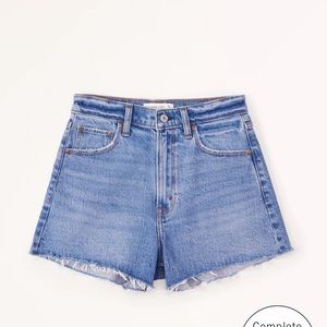 abercrombie 90s relaxed cutoff short high rise